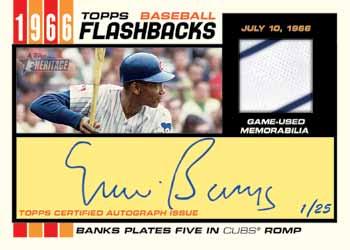 HOBBY ONLY Flashbacks Autograph Relics Hand-Numbered to 25.