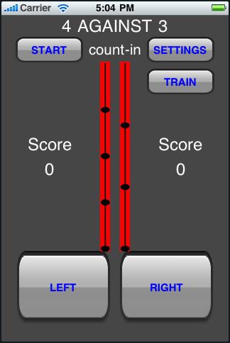 1. Introduction Polyrhythm Hero is a new mobile rhythm training game that challenges users to tap the two rhythms of a polyrhythm, given a combination of audio, visual, and haptic cues.