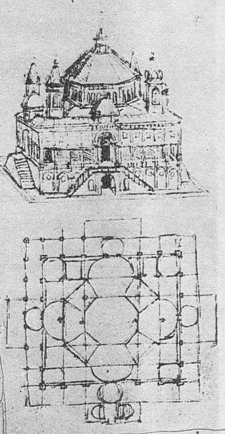 Majoritatea desenelor sale de arhitectură bisericească (fig.4) Fig. 4.