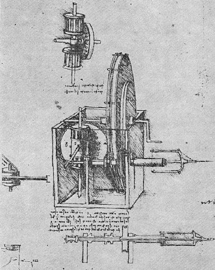 127 productivităţii: maşină de ţesut, maşină de fabricat ace, maşină de tors automată, care peste 250 de ani avea să însemne o revoluţie. În această filă de manuscris (fig.