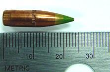 3. Projectile, Weapon, and Mount The used in this test (figure 7) is the current U.S. Army standard issue cartridge, weighing 62 gr, and has a lead alloy core with a steel insert.
