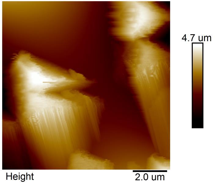 Also exists difference in potential values between areas of nanowire with