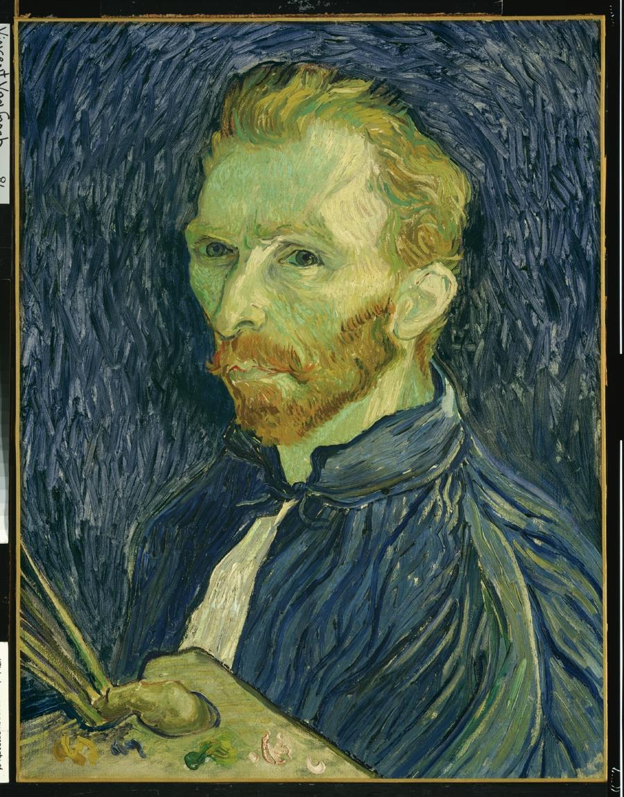 Figure 1. Vincent van Gogh, Self-Portrait, [1889, oil on canvas, 0.572 x 0.438 m (22 1/2 x 17 1/4 in.), collection of Mr. and Mrs. John Hay Whitney].