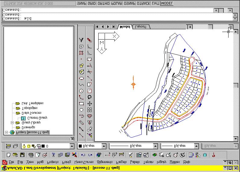 Using the AutoCAD Map Project Workspace You can use the AutoCAD Map Project Workspace to manage attached drawings, queries, databases, topologies, and link path names in the current Map project.