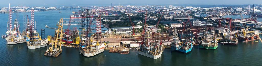 Singapore: Centre of Excellence Keppel FELS: Offshore rig design, construction & repair Built about 50% of jackups & a third of semis worldwide
