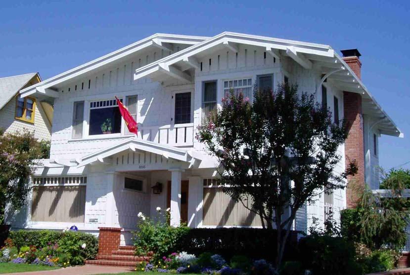Craftsman Style Guide (Photograph of two-story Craftsman house located on East First Street in Long Beach.) CRAFTSMAN STYLE (c.1900-c.