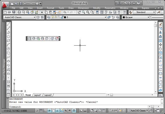 AutoCAD is shown here with the AutoCAD Classic workspace active.
