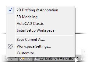 Launch AutoCAD LT. On the Workspaces toolbar, select 2D Drafting and Annotation from the list. Start a new drawing and select acadlt.dwt (imperial) or acadltiso.