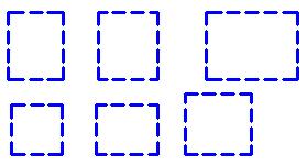 Draw several rectangles on the default Layer 0.