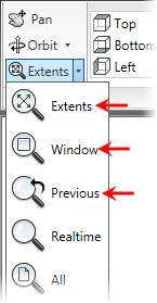 Zoom Command Options Zoom Window ZOOM, Z; Pick 2 points to define the window in the drawing area To use the Zoom Window option, use any method listed above to start the command, click in the drawing