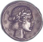 At that time, the coinage of Syracuse was trendsetting in Sicily, and from the 470s BC, the Syracusan quadriga had become the characteristic coin motif on most Sicilian coins.