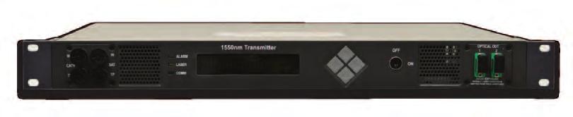 CATV 1550 nm Fiber Optic Transmitters EXTERNALLY-MODULATED DOCSIS 3.1 FIBER OPTIC TRANSMITTERS Medallion 8100 Series DOCSIS 3.