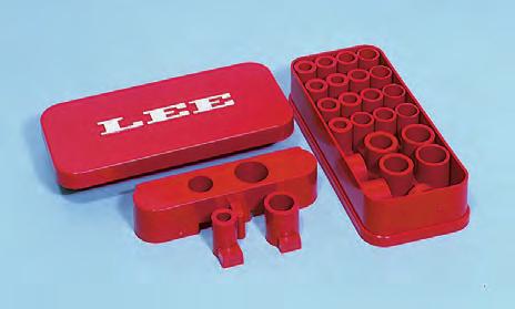 Twenty-four shot and powder bushings are included free. The bushings alone can cost several dollars each from other man ufacturers and they re not as accurate as those made by Lee.
