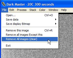 You will now see all three of your master calibration frames in the ImageManager.