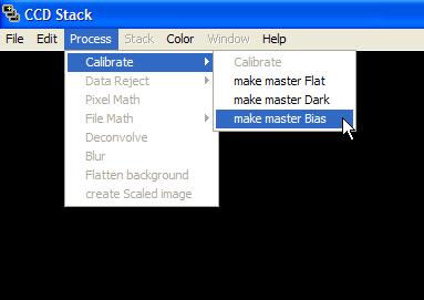 Creating Calibration Frames The first step in processing your images is to create your master calibration frames.