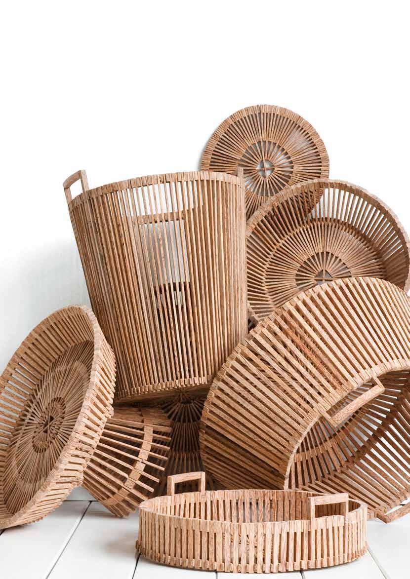 Baskets and vases for Fair Trade Original I designed a number of wooden baskets and ceramic vases for Fair Trade Original and travelled to Vietnam to have the first models made there.