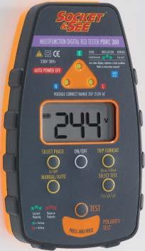 RCD Testers & Test Leads RCD Testers PDRC 380 Part P Multifunction Digital RCD Tester RCD Testing made simple!