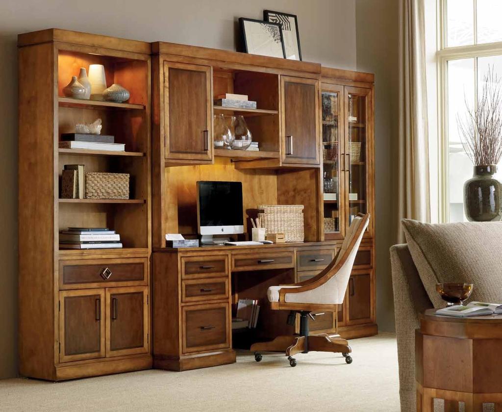 Let the Trilogy computer credenza drawer organize all those small office necessities so they re at your fingertips when you