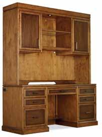 with Pendaflex letter/legal filing system with a pedestal lock that locks both drawers Right side has a door with pullout tray and adjustable shelf; removable moldings to allow bunching with