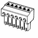 Chapter 8 Options 8-2 Connectors Connectors for CN1 and CN2 connectors of HA-680, and terminal blocks for motor connection and power supply for options are available as follows: Connector type: