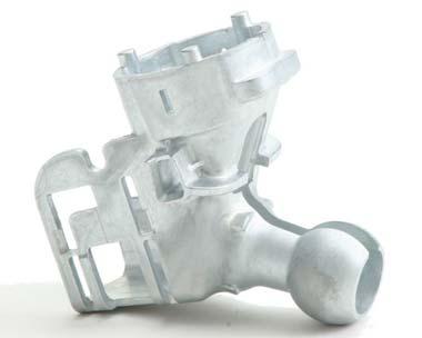 Casting Examples Zinc Part Name: Application: Part Weight: Rearview Mirror Mount Windshild-to-mirror head transition housing 4.1 oz. Alloy: Zamak No.