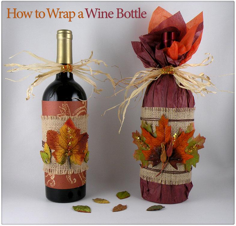 Gift Design by Gina Tepper How to wrap a wine bottle A bottle of wine makes