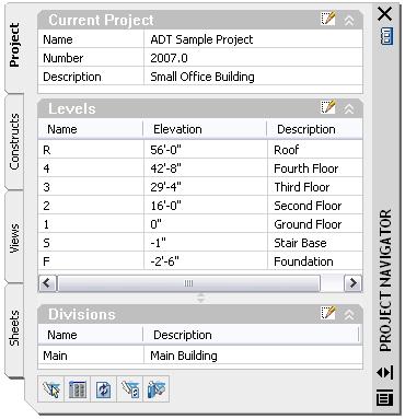Project Navigator The Project Navigator automates the task of coordinating project components.