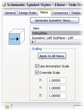 The following table describes the properties you can use to set the default scale factor. Properties Use Annotation Scale Description You can enable or disable the use of the annotation scale.