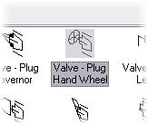 3. In the Select Schematic Symbol dialog box: Expand Mechanical Valves Ortho Isometric and select Plug. Double Click Valve - Plug Hand Wheel. 6.