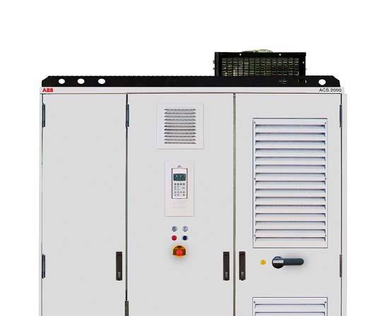 New Medium Voltage Drive System Overview ACS 2000 launched by ABB in 2010 General