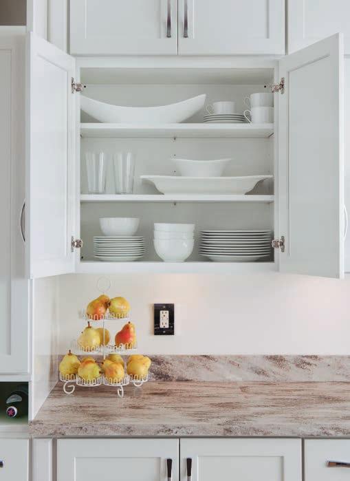 have full access to cabinet contents, and the ability to store large items