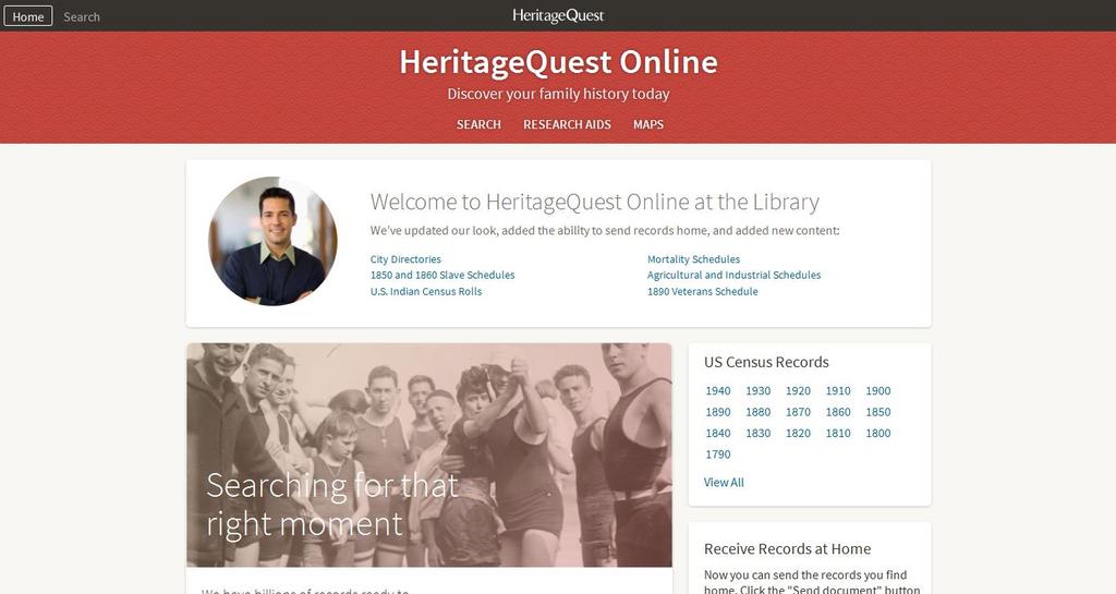 Heritage Quest Online Heritage Quest is a smaller genealogy database that was purchased by Ancestry in the last few years.