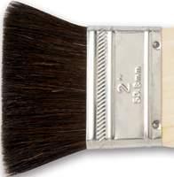 86 05111 3 4" 1 5 16" $6.97 05112 1" 1 3 8" $9.21 FINEST QUALITY! Soft Hair Color Brush Finest quality soft brown hair set in solvent resistant cement.