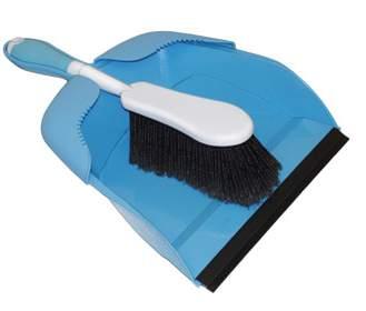 The bristle is staple set into a 9" x 1 3 4" foam block and has exploded tipping to aid in sweeping of fine material spills.