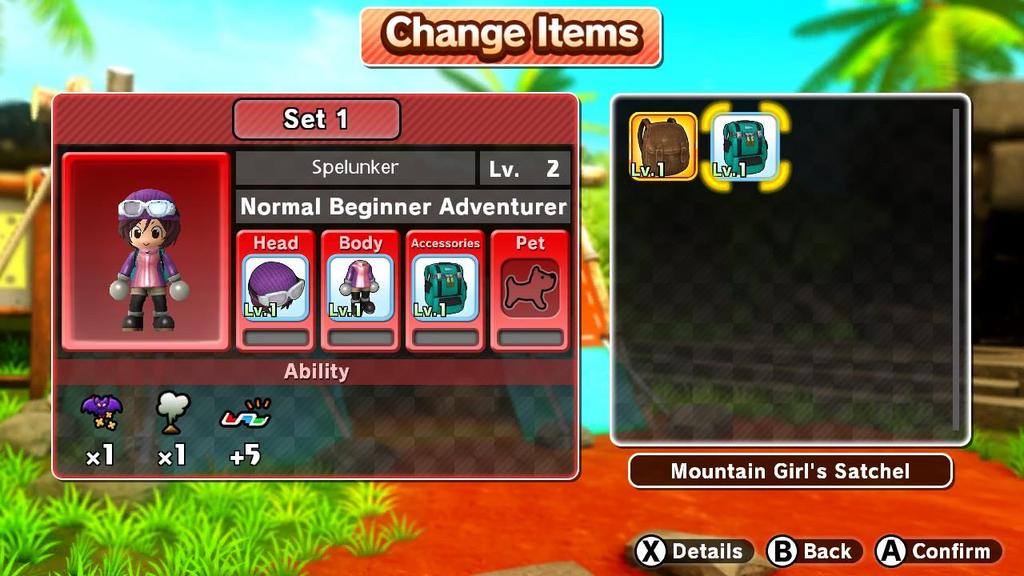 Change Items Choose the set you want to change and choose the part you'd like to change (Head/Body/Accessory/Pet).