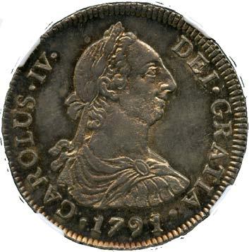 In particular, and in this order, the pillar series, the series of bust 4 Reales (notably the Charles III issues and the transitional 1789-1791 issues) and the series of Charles III 8 Reales have