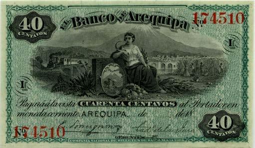 - PERU - EL BANCO de AREQUIPA 1 SOL UNC, S#117, SKU# 50196 As a result, and also because of the rarity of the more interesting notes - which are still unknown to most of the body of collectors - the
