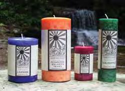 Classic Aromatherapy Our Classic Aromatherapy pillars and votives feature a gorgeous mottled finish in twelve striking colors.