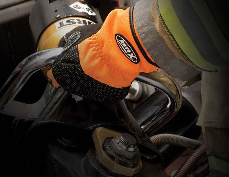EMERGENCY RESPONDER GLOVES EXTRICATION & RESCUE AUTO X - Fingertips won t melt and will withstand contact with hot materials up to 212 F (100 C) -