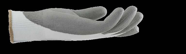 CUT RESISTANT GLOVES SEAMLESS KNIT TECHNOLOGY GRIP DESIGN FACTORS: Supported by a liner Wristlet length and shape Gauge of knit (weight) Coating variants - coverage typically ranges from palm &