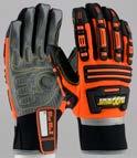 dry applications - Thermoplastic rubber (TPR) guards - Dorsal protection - Padding in palm for added comfort - Kevlar