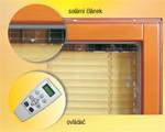 There is no need for wires as the solar panel and motor are integrated into the blind.