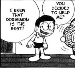 Mango Comic in The SEAKING detail can be explain as follow: S (Settings) At home, in the afternoon P (Participants) Doraemon and Nobita E (Ends) A (Acts) K (Keys) I (Instrument) N (Norms) G (Genres)