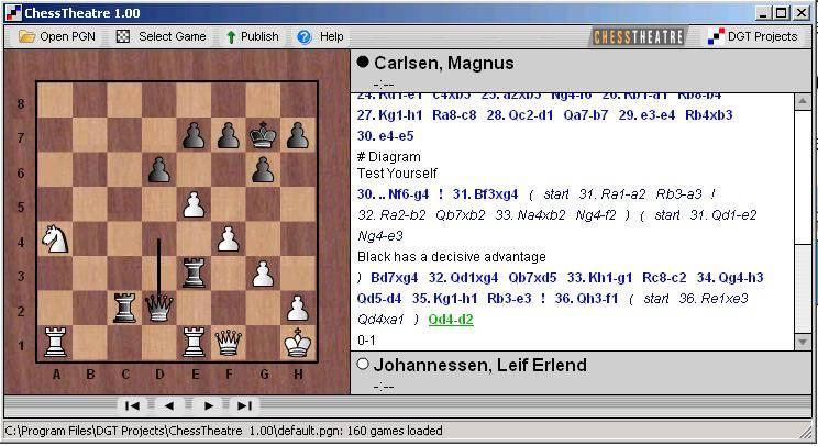 3. Publish games on the Internet There are many free chess programs which can view PGN databases on your