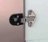 GLASS DOOR HINGE A 90GL/E 90GL For direct mounting on cabinet side wall 