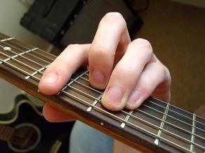 the use of a barred finger.