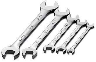 Name: Open End Wrench Purpose: For turning specific sized nuts and bolts with two parallel sides.