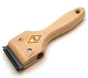 Safety Facts: Do not grab the tool  Name: Glue Scraper Purpose: To scrape off