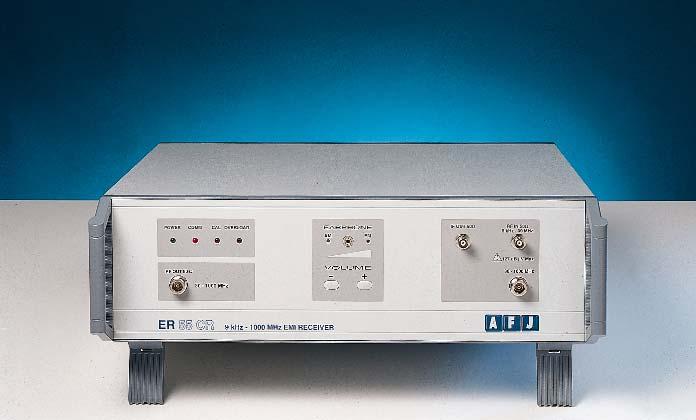 ER55 EMI TEST RECEIVER Family of automatic test receivers for measurement of electromagnetic interference from 9kHz to 1GHz Compact designed and