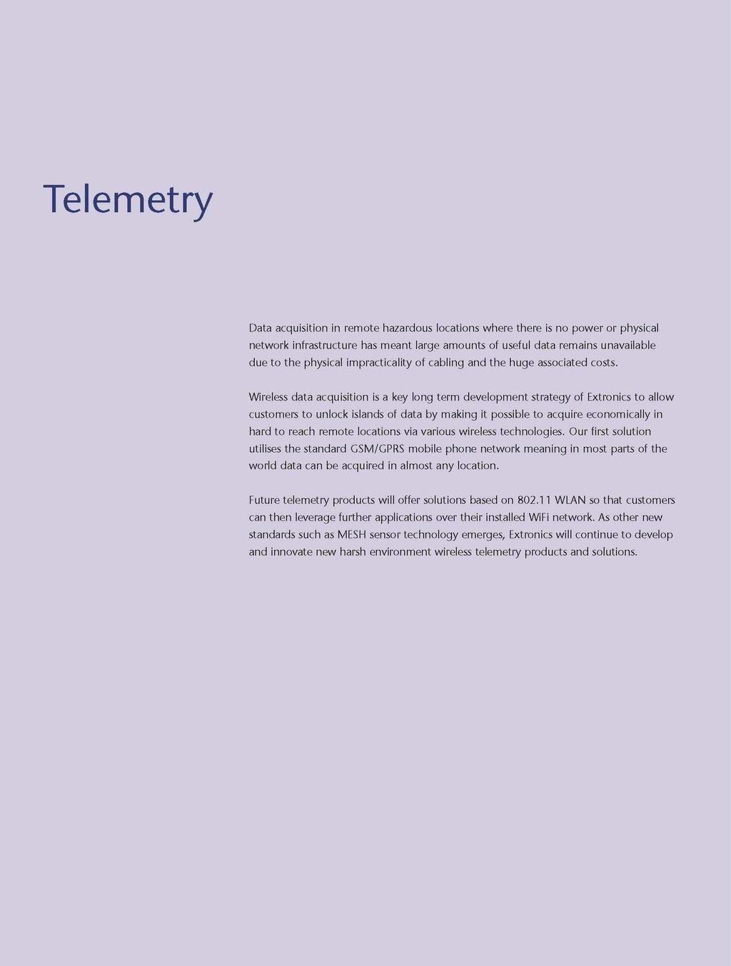 Telemetry Wireless Networks